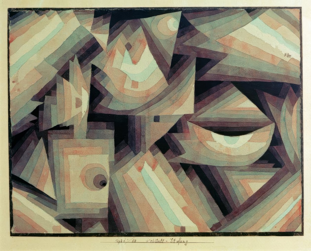 Kristallgradation av Paul Klee