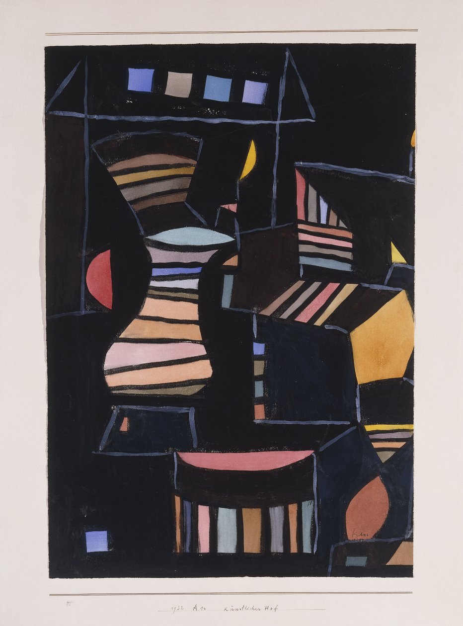 Konstgjord innergård av Paul Klee