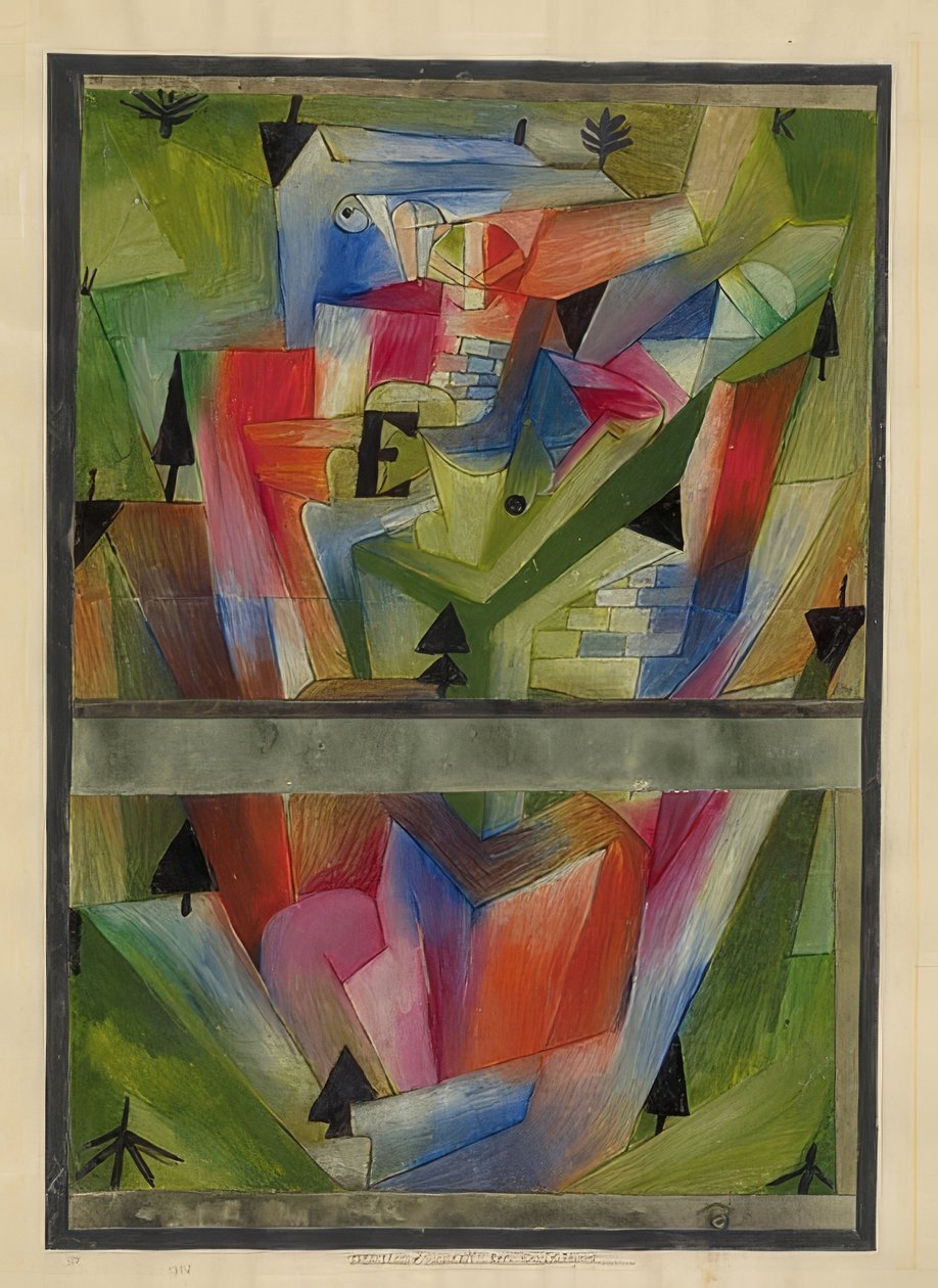 Landskap nära E. (i Bayern). 1921, 182 av Paul Klee