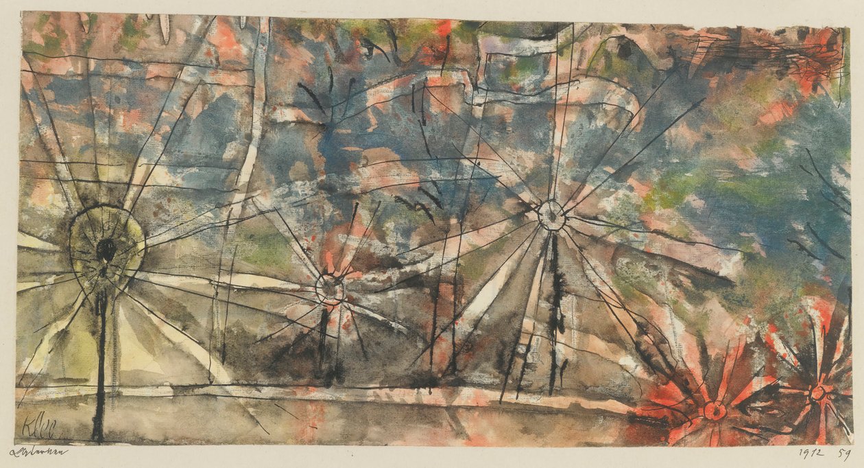 Lanterns gatlyktor, 1912. av Paul Klee