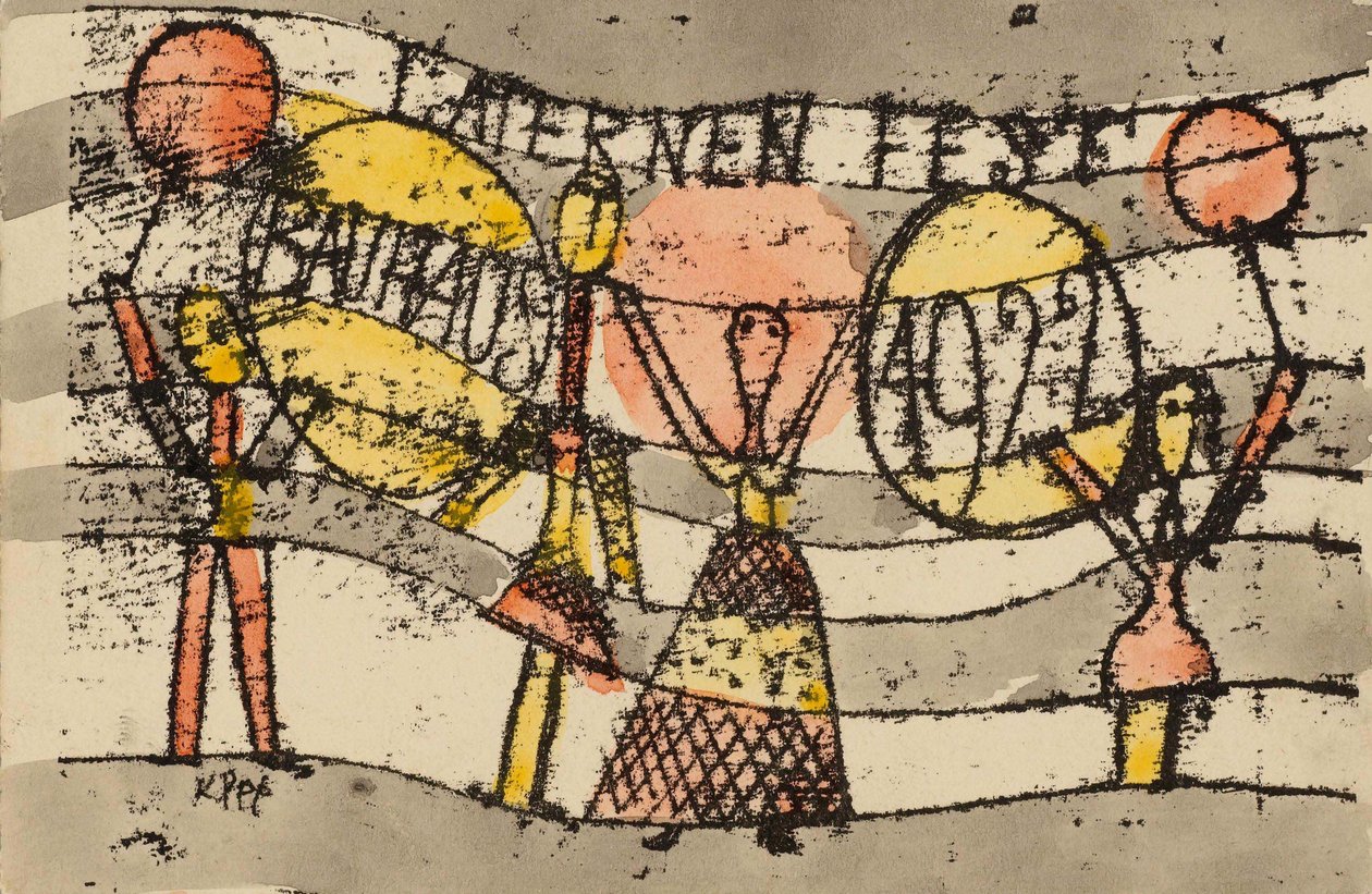 Lantern Festival Bauhaus 1922, 1922. av Paul Klee