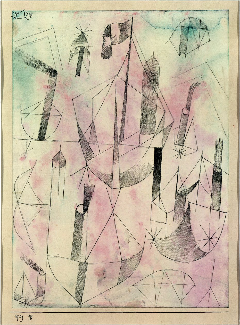 Liten ångbåtsfantasi av Paul Klee