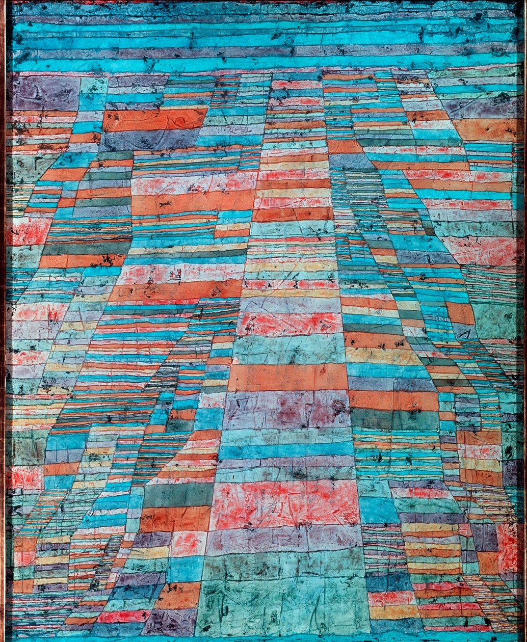 Huvudväg och sidovägar Målning av Paul Klee (1879-1940) 1929 Sön. 83x67 cm Köln, Museum Ludwig av Paul Klee