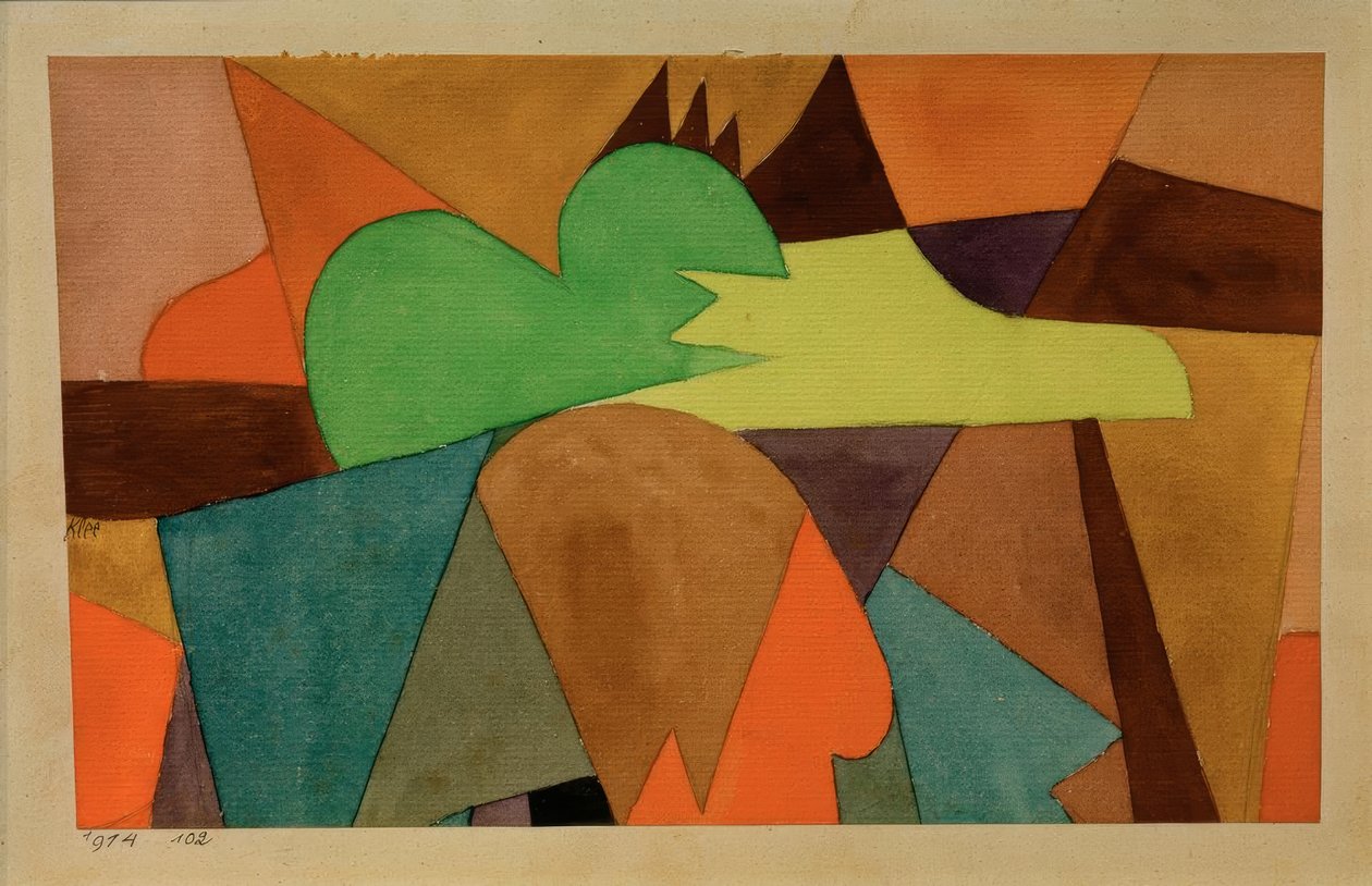 Med d. bruna spetsar av Paul Klee