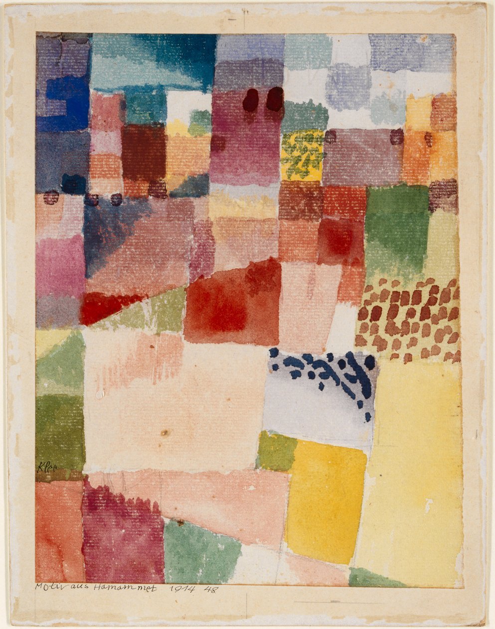 Motiv från Hamammet, 1914. av Paul Klee
