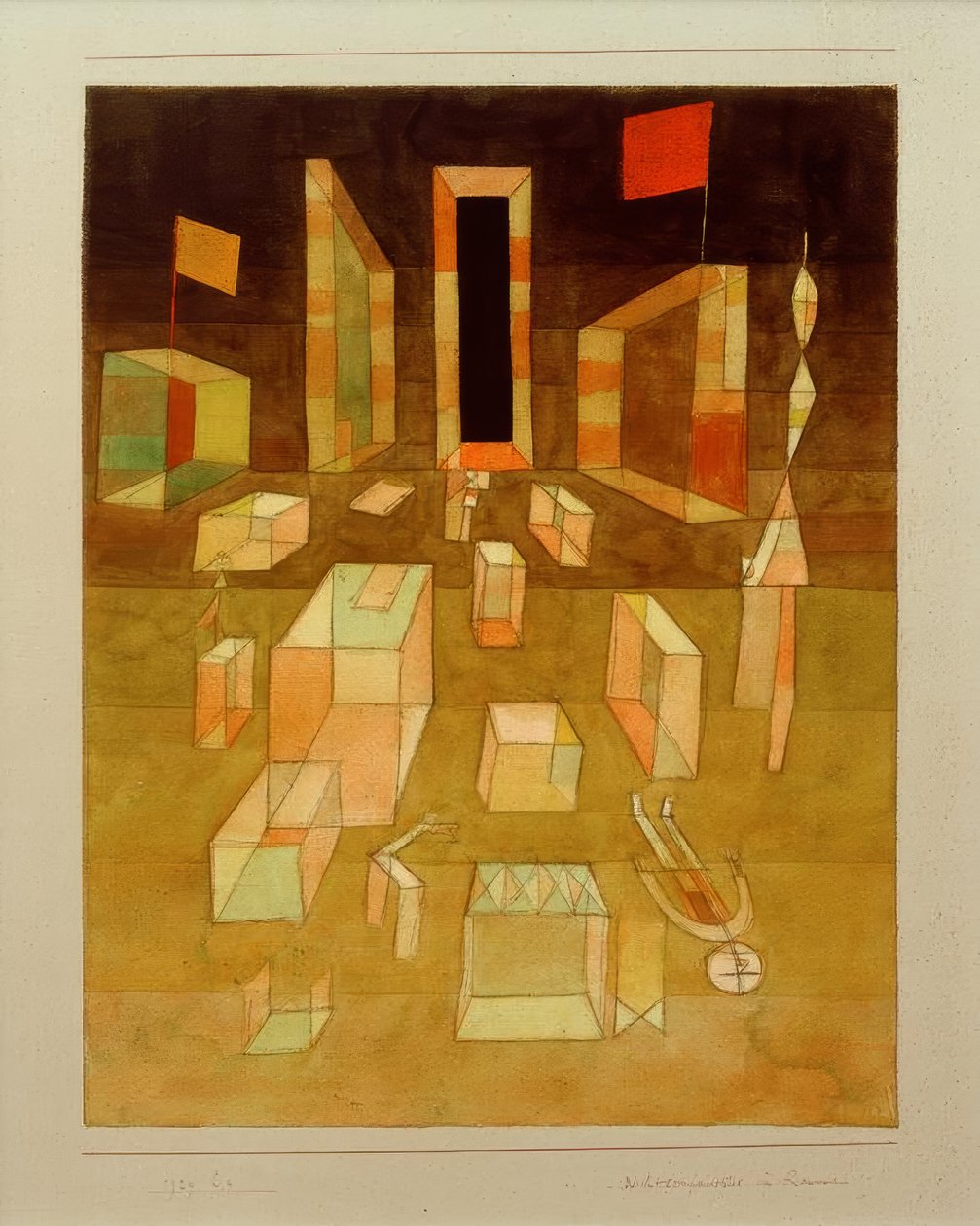 Okomponerad i rymden av Paul Klee