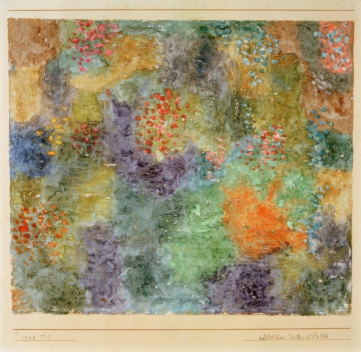 Norra trädgården i blom av Paul Klee