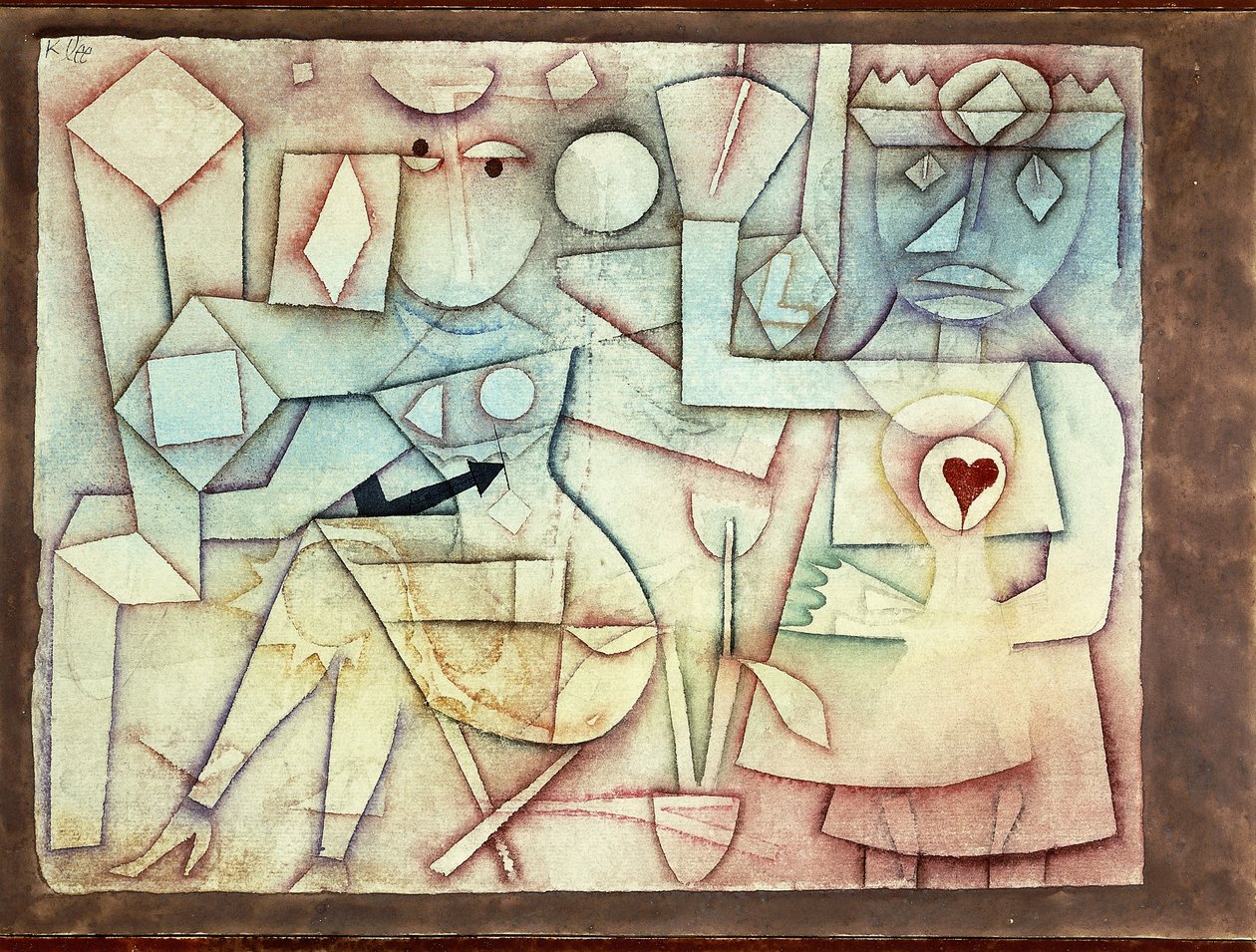 Gammal kärlekssång; gammal kärlekssång av Paul Klee