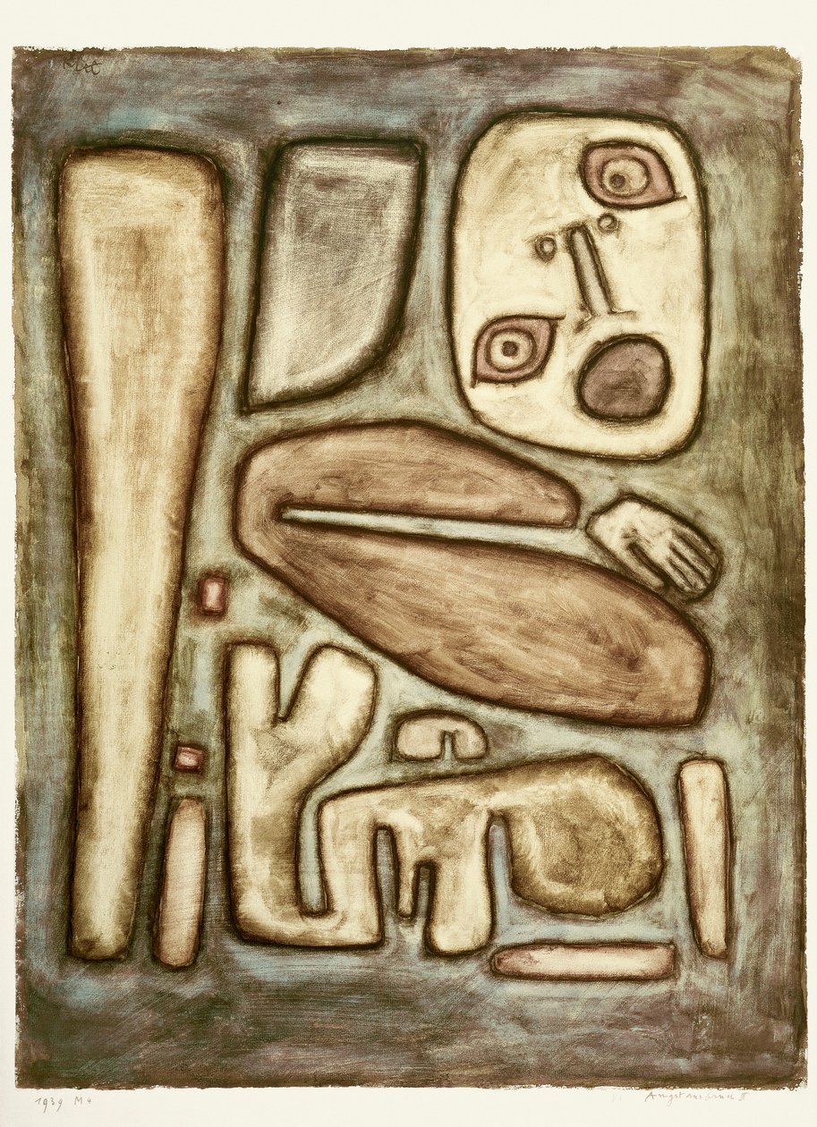 Utbrott av rädsla III, 1939. av Paul Klee