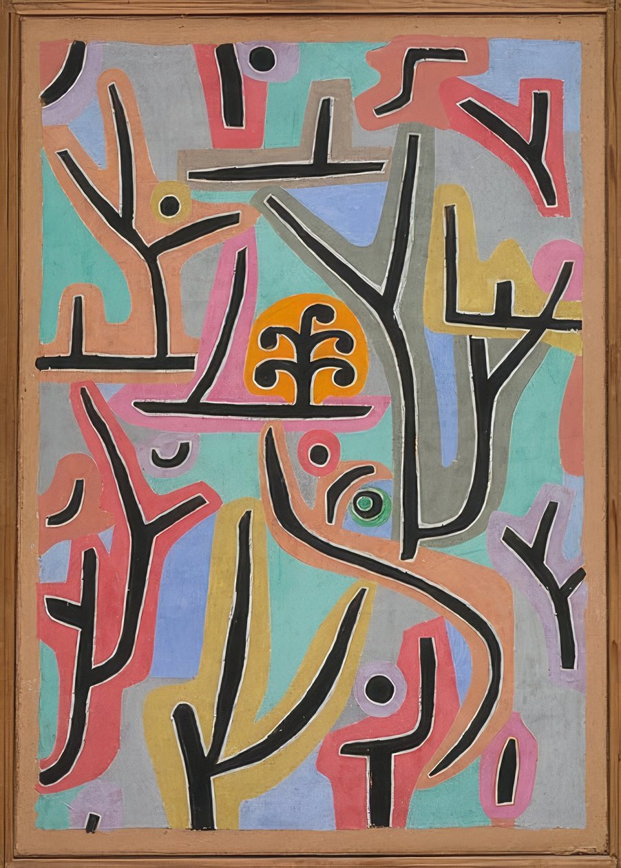 parken blockerades av L U. 1938, 129 (J 9) av Paul Klee