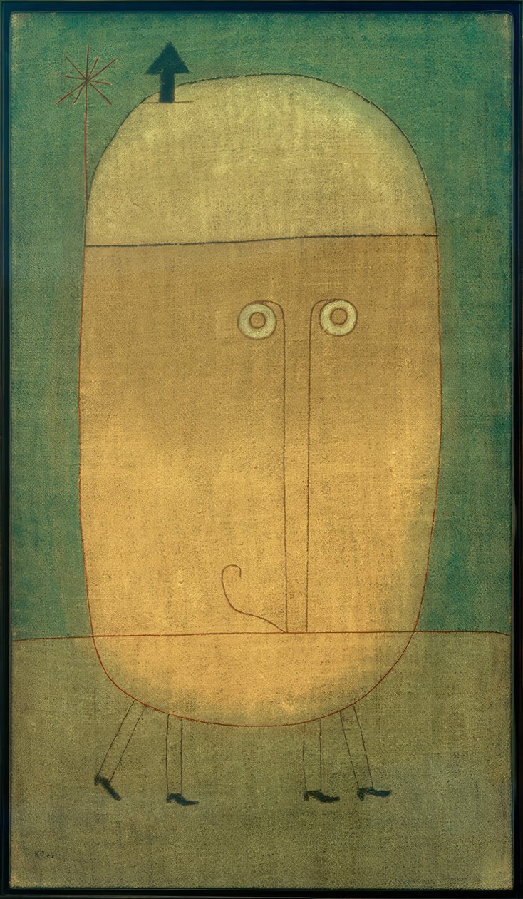 Paul Klee, Mask of Fear / Målning, 1932 av Paul Klee