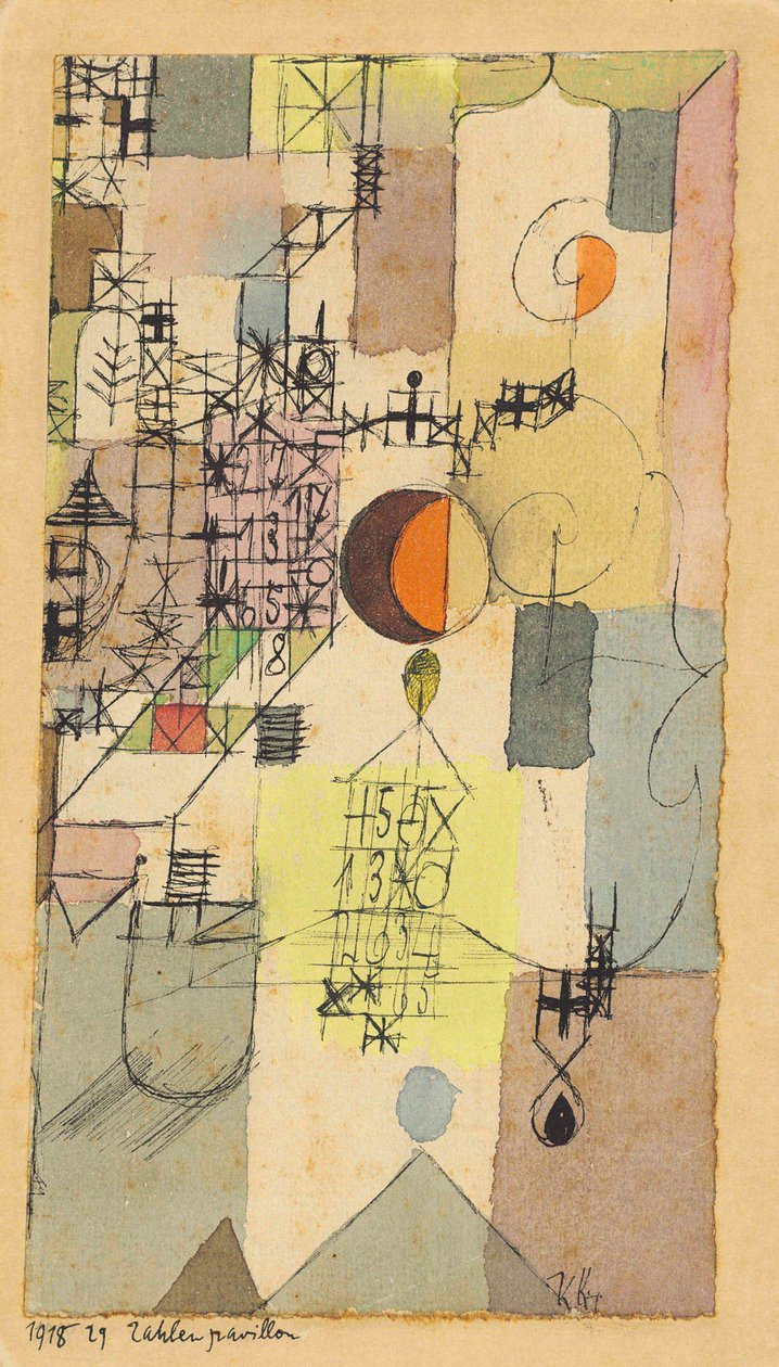 Talpaviljongen, 1918. av Paul Klee