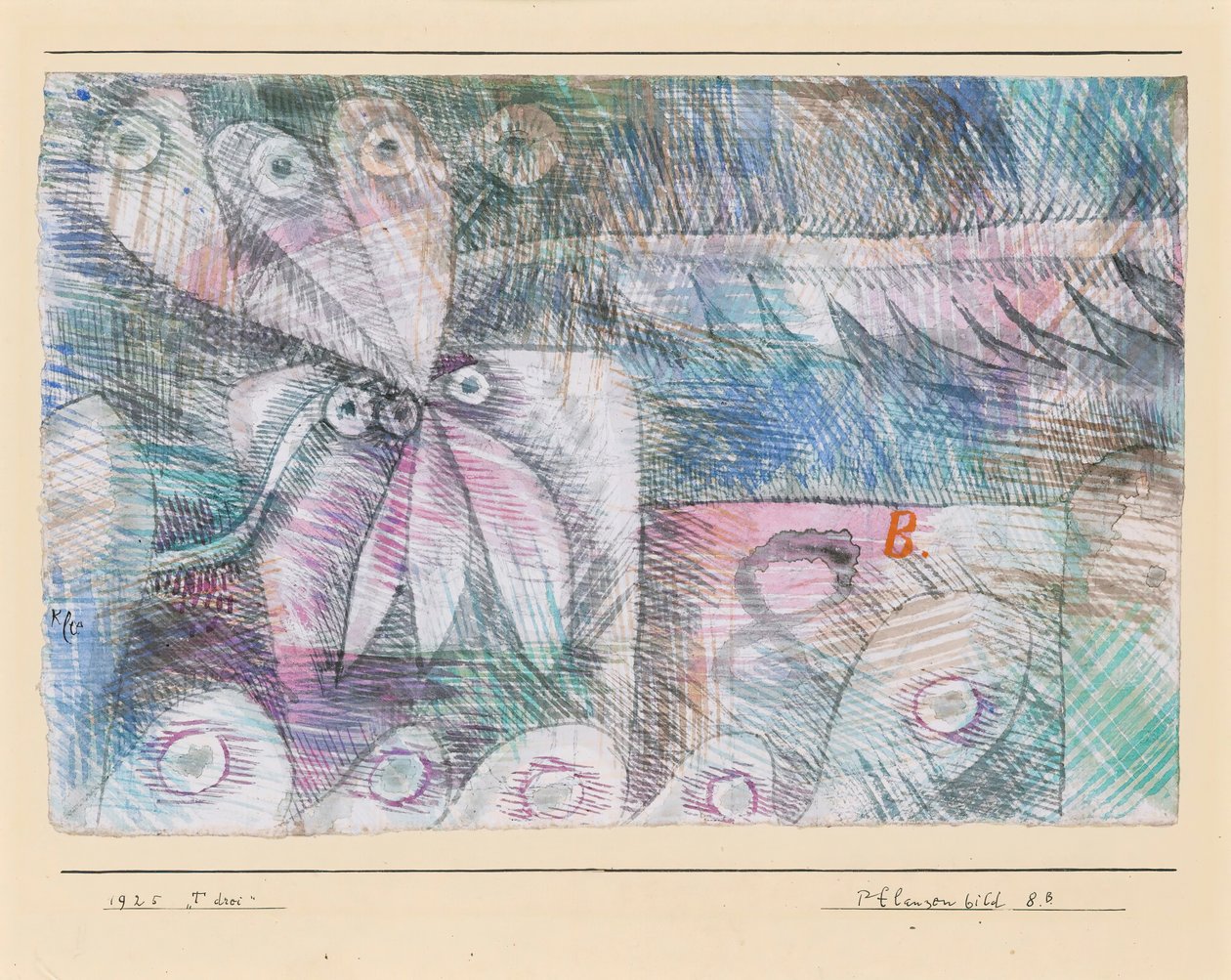 Växter Fig. 8.B., 1925. av Paul Klee