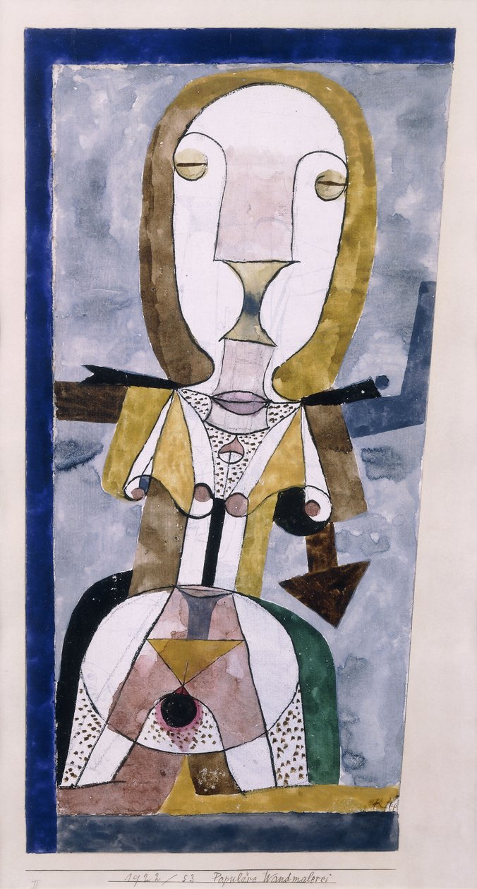 Populär väggmålning; Populära Wandmalerei av Paul Klee