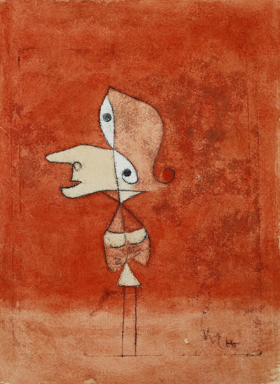 Porträtt av Brigitte (hel figur); Porträtt av Brigitte (hel figur) av Paul Klee