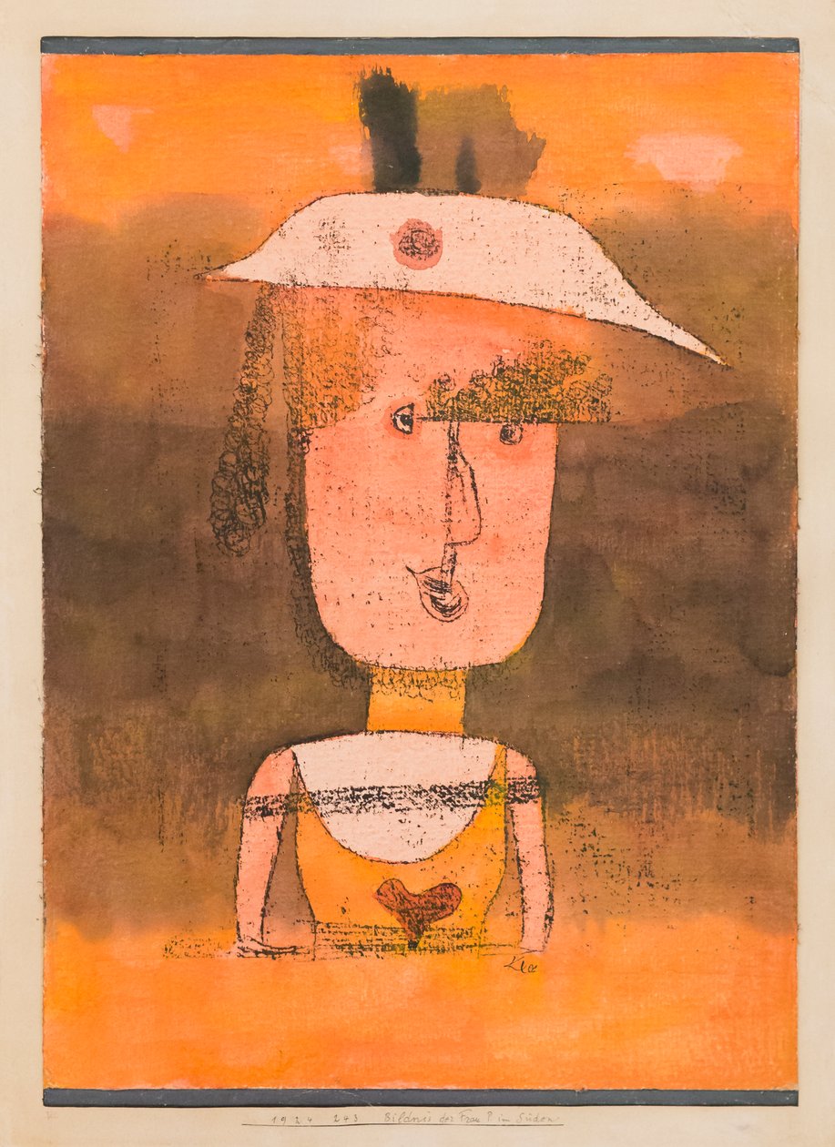 Porträtt av Frau P. i söder av Paul Klee