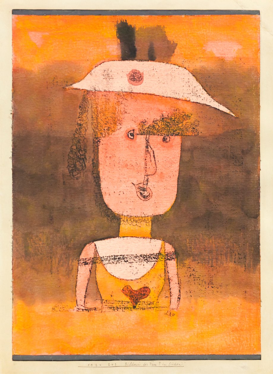 Porträtt av fru P. i söder av Paul Klee