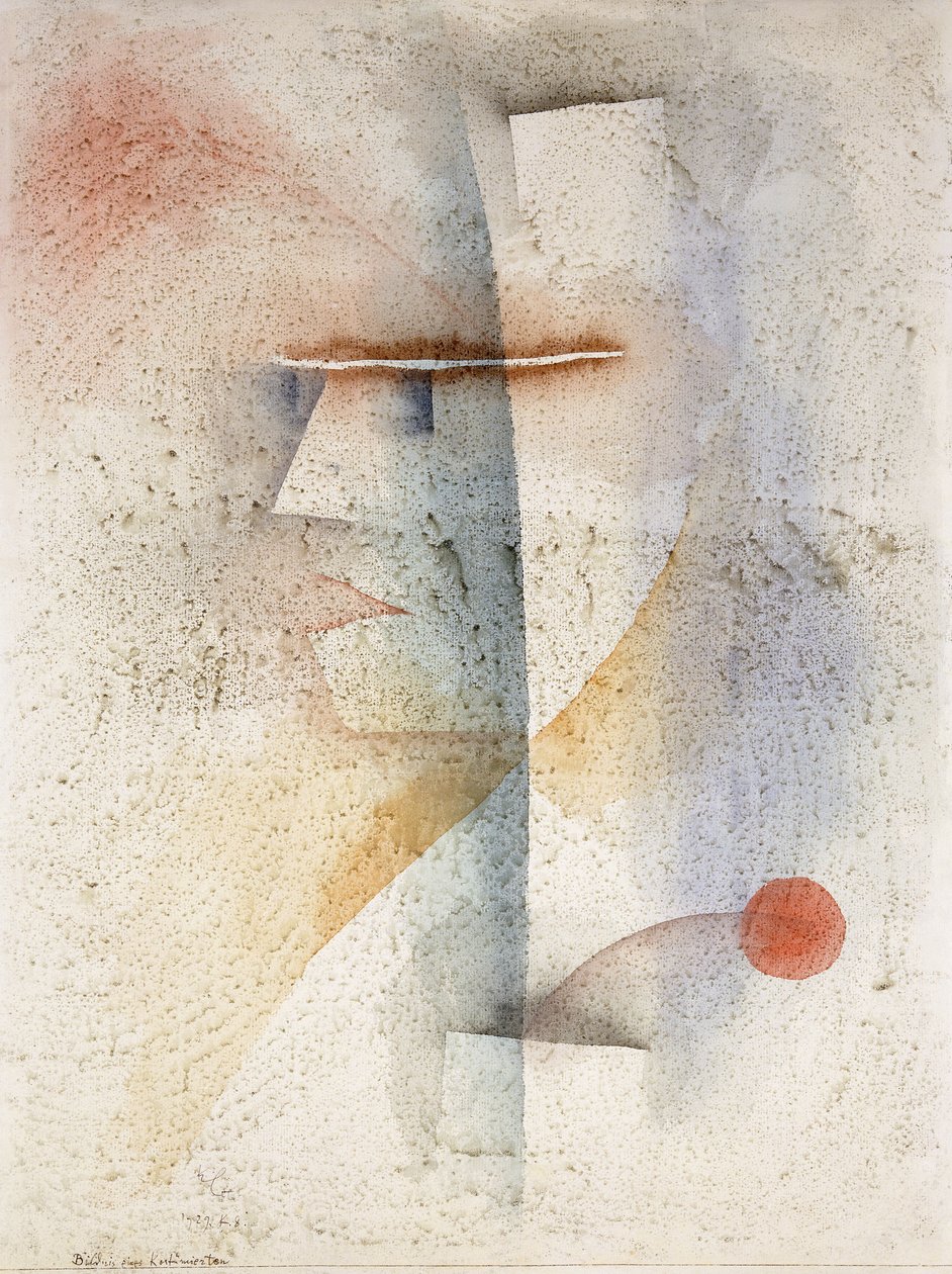 Porträtt av en man i kostym (med en blomma); Porträtt av en man i kostym (med blomma) av Paul Klee