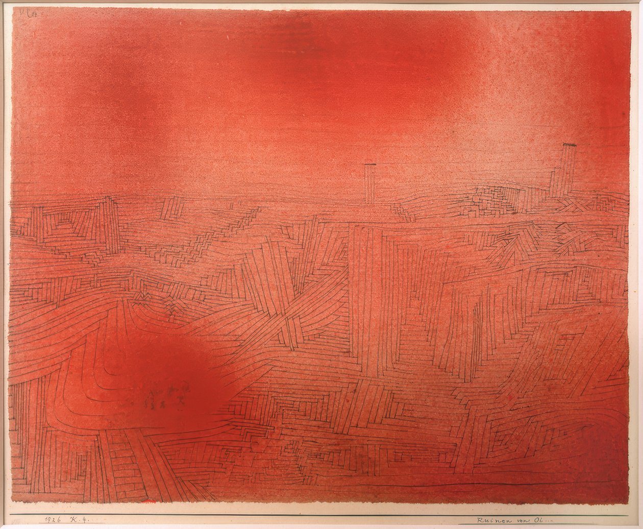 Ruinerna av Oi ... av Paul Klee