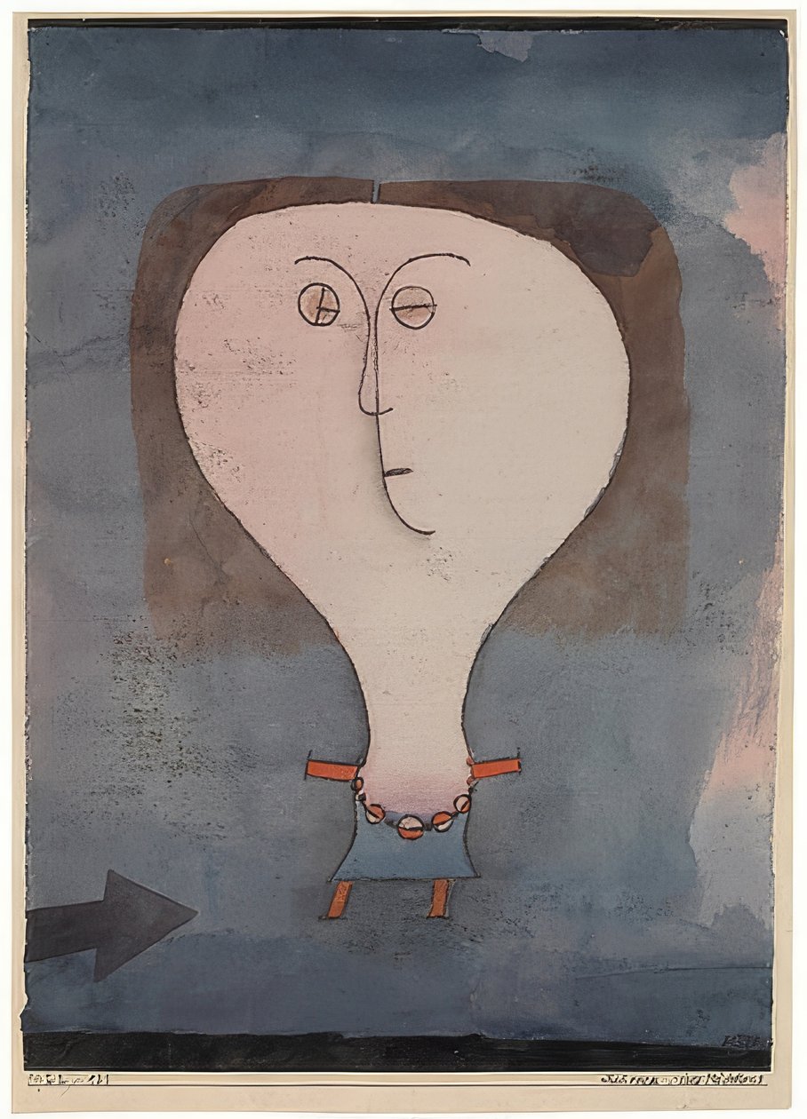 Skräck hos en flicka. 1922 av Paul Klee