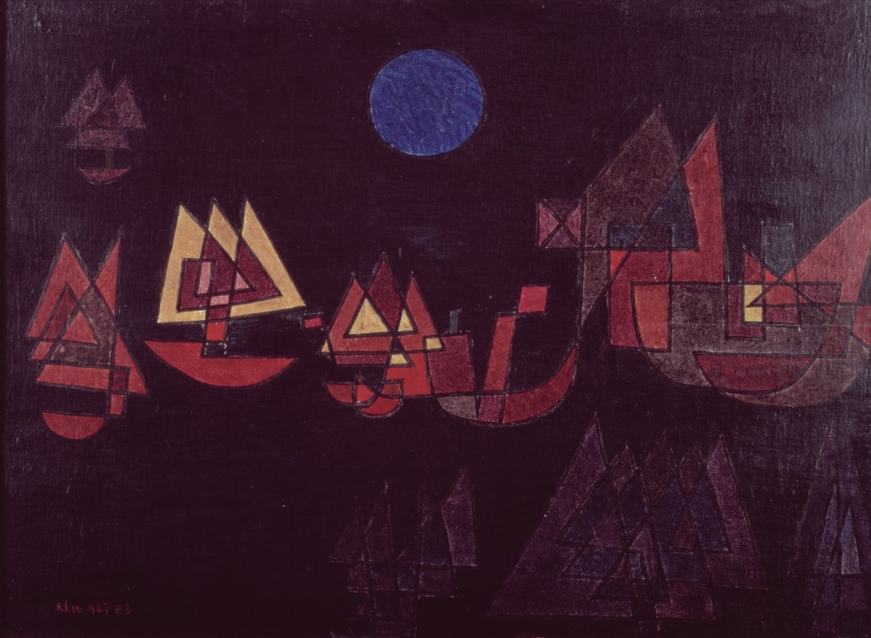 Ships in the Dark av Paul Klee