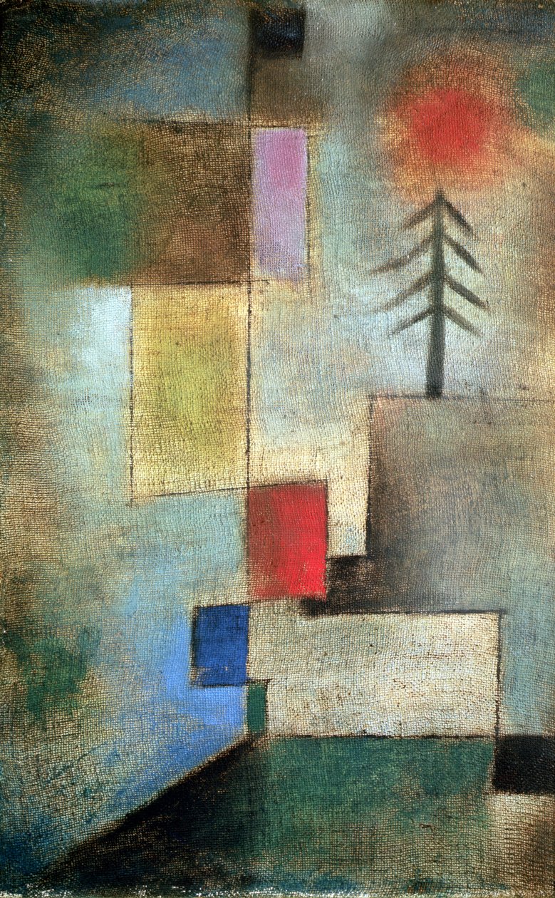 Liten bild av granar av Paul Klee