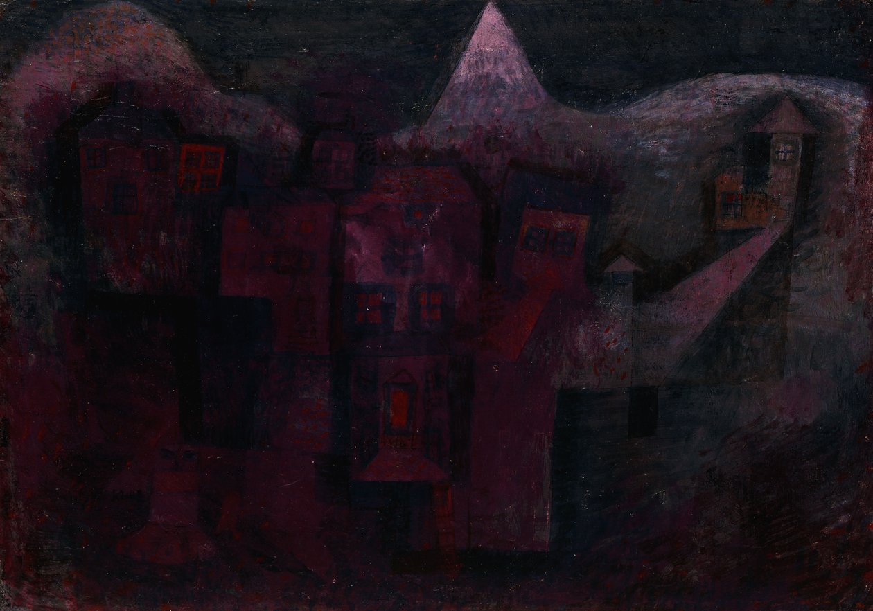 Southern Mountain Village; Sudliches Bergdorf av Paul Klee