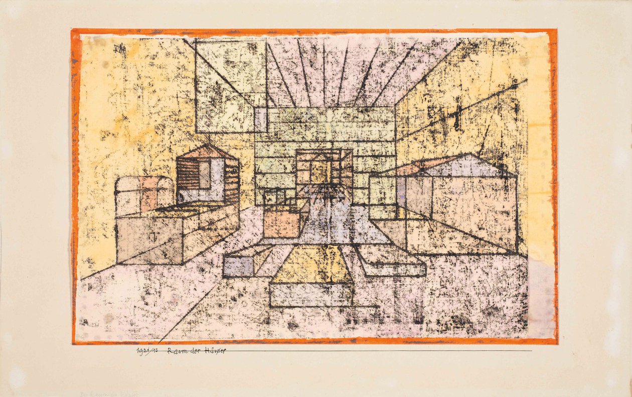 Husens utrymme, 1921. av Paul Klee