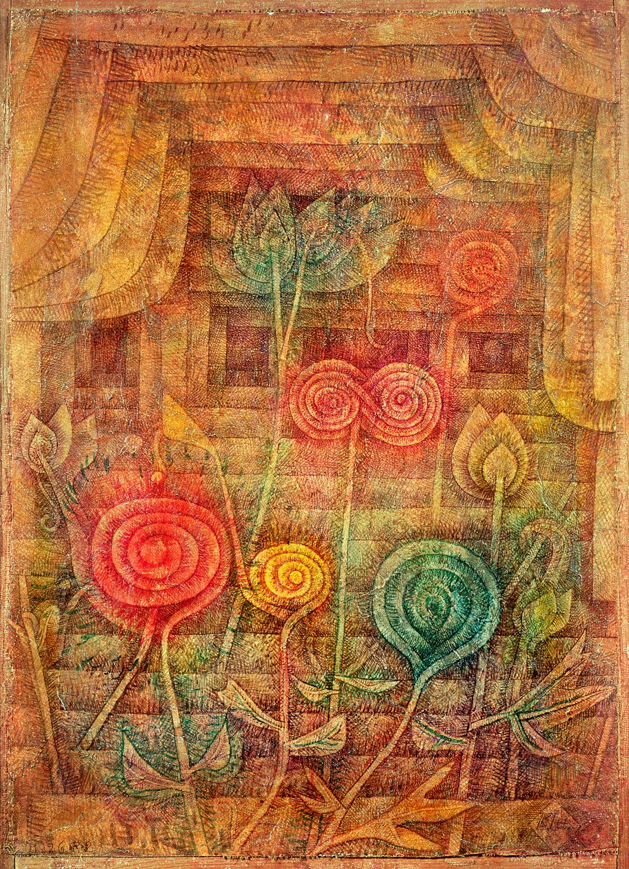 Spiral blommor av Paul Klee