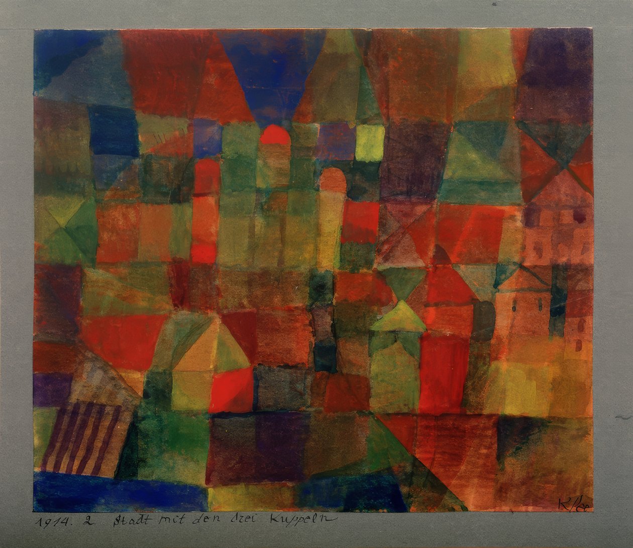Stad med de tre kupolerna av Paul Klee