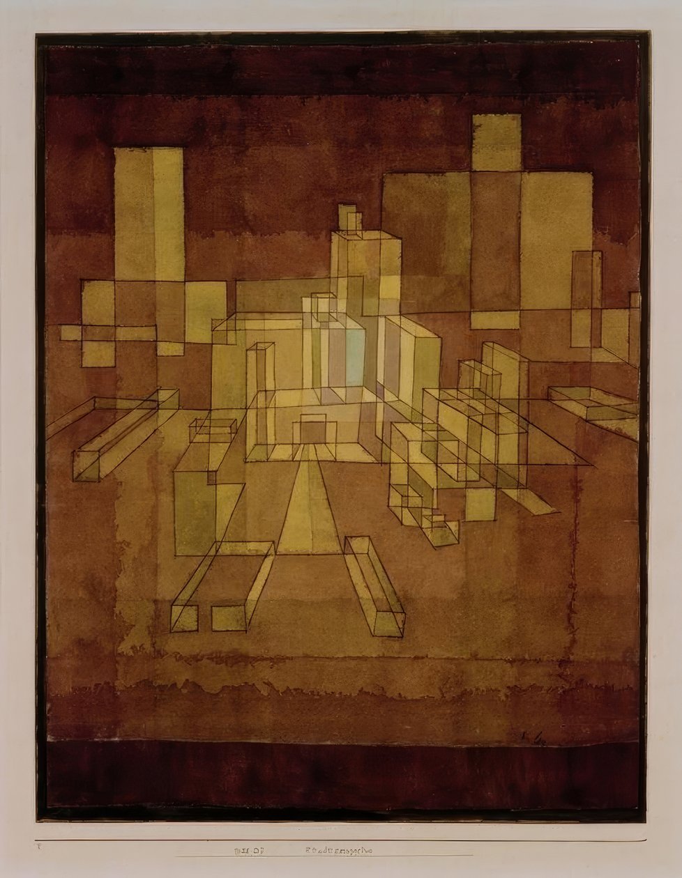 Stadsperspektiv av Paul Klee