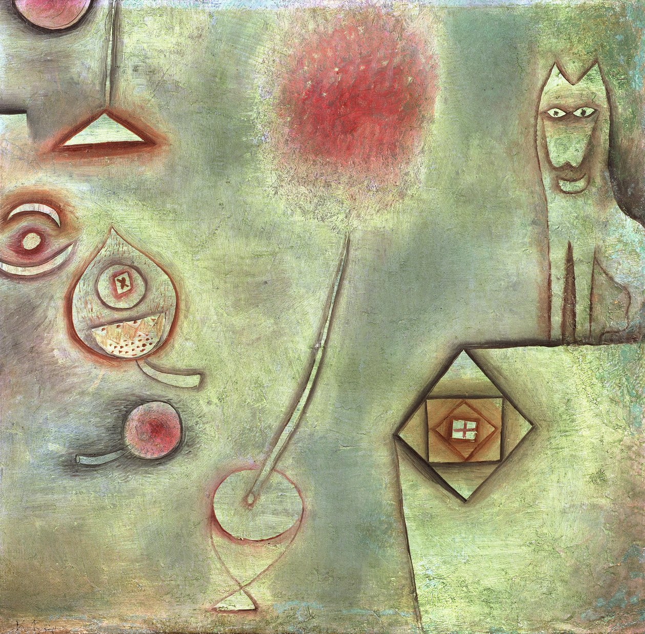 Stilleben med djurstatyett; Stilleben med djurstatyett av Paul Klee