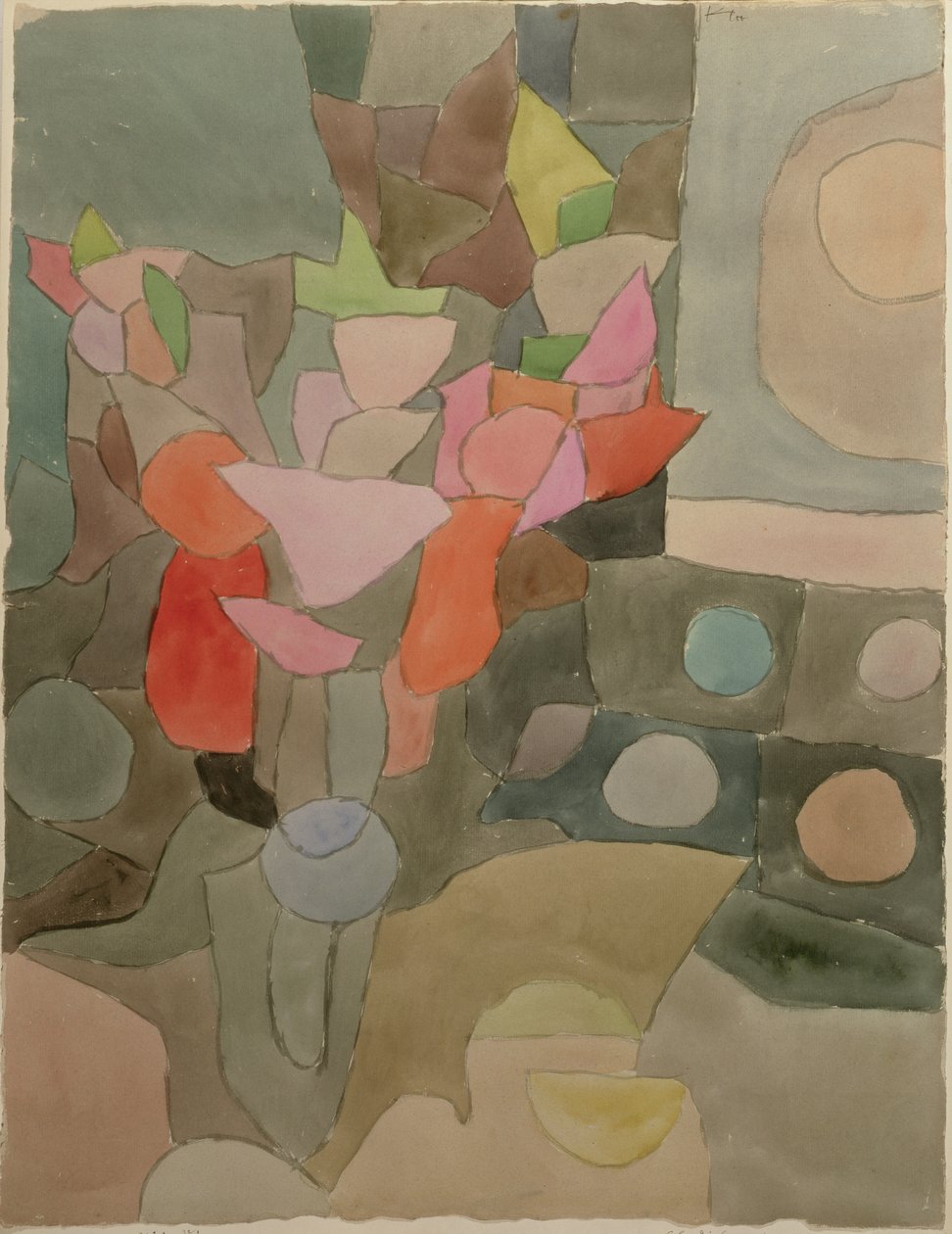 Stilleben med gladioli av Paul Klee