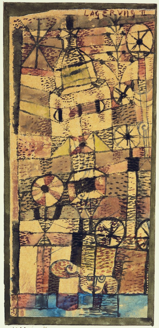 Stratifiering II av Paul Klee
