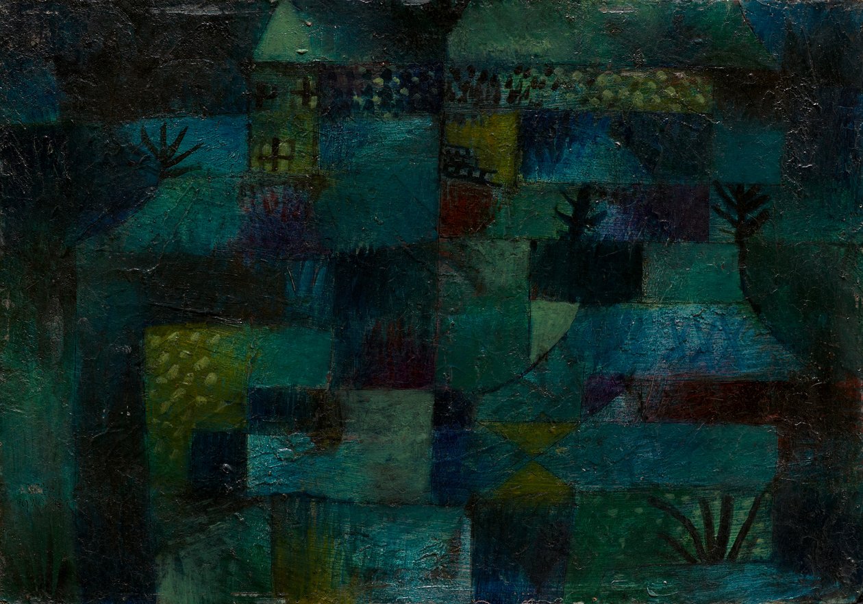 Terrasserad trädgård, 1920. av Paul Klee