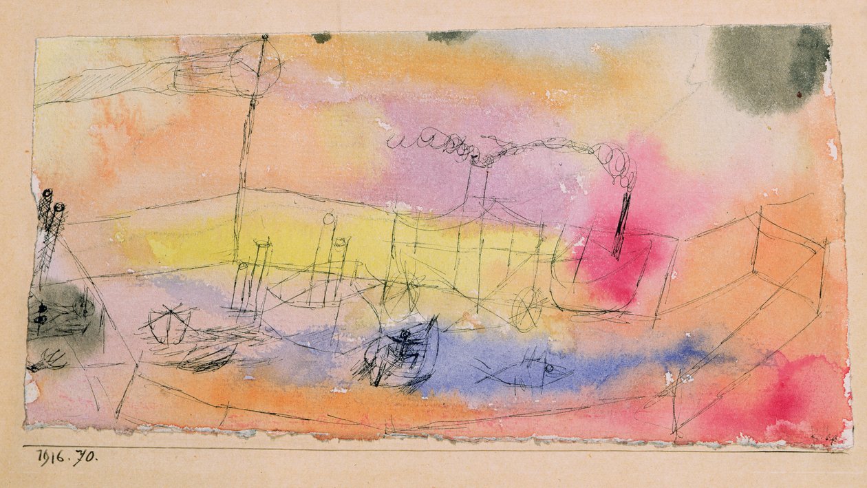 Fisken i hamnen av Paul Klee