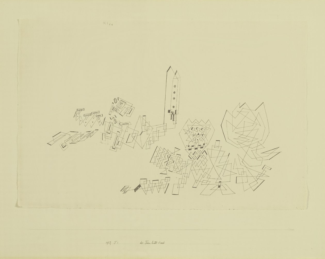 Tornet står emot attack av Paul Klee