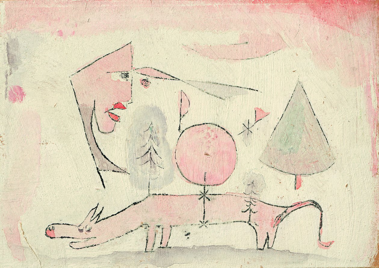 Det skamlösa djuret, 1920 av Paul Klee
