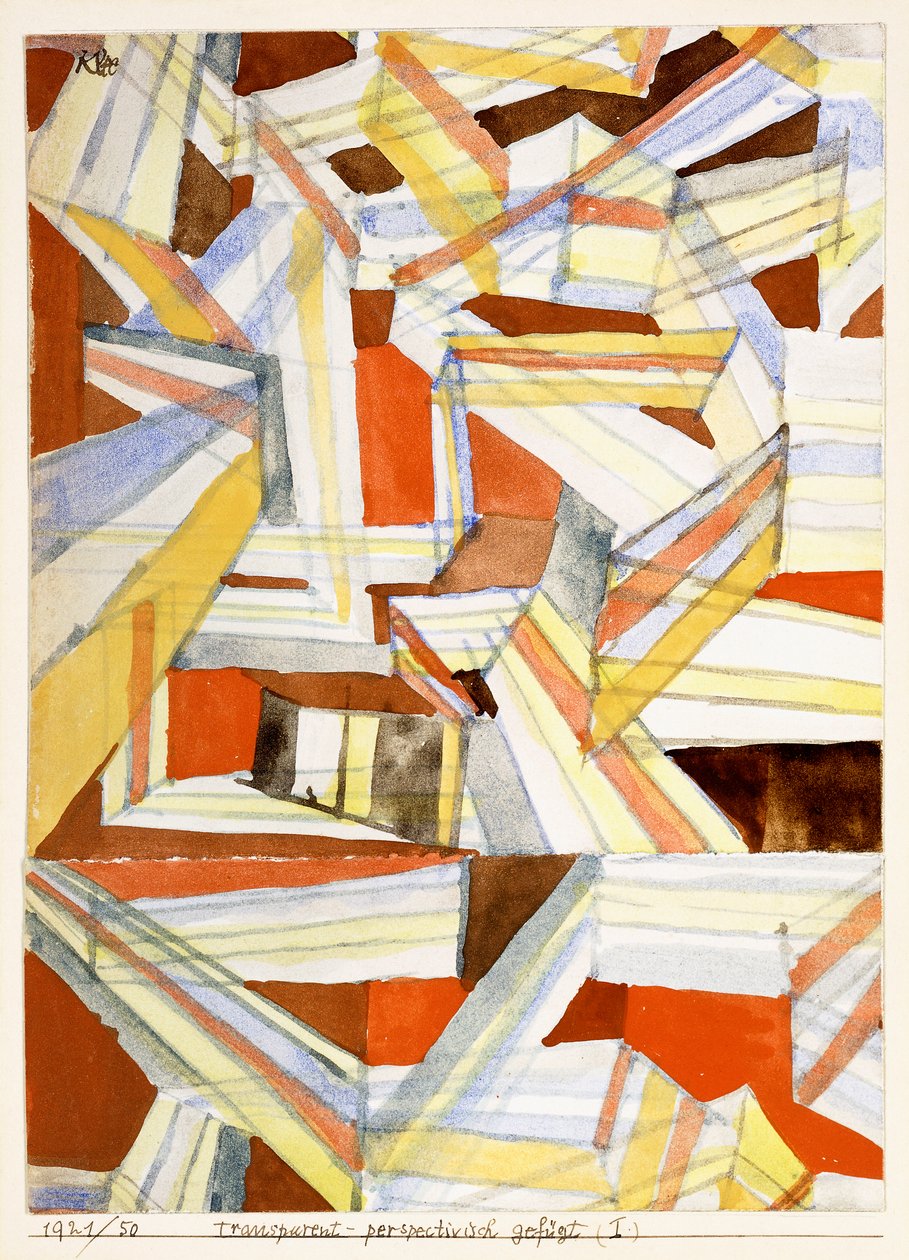 Transparent-perspektivpunkt av Paul Klee