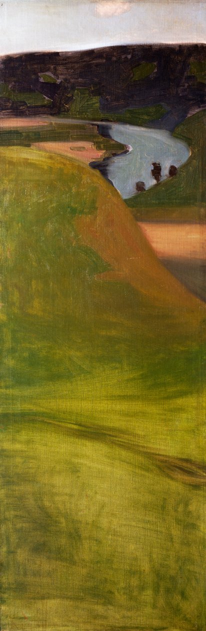 Namnlös (Aare landskap) av Paul Klee