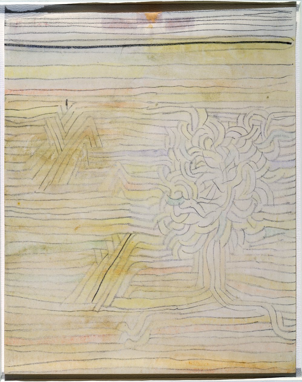 Utan titel, c.1934 (akvarell och krita på papper) av Paul Klee