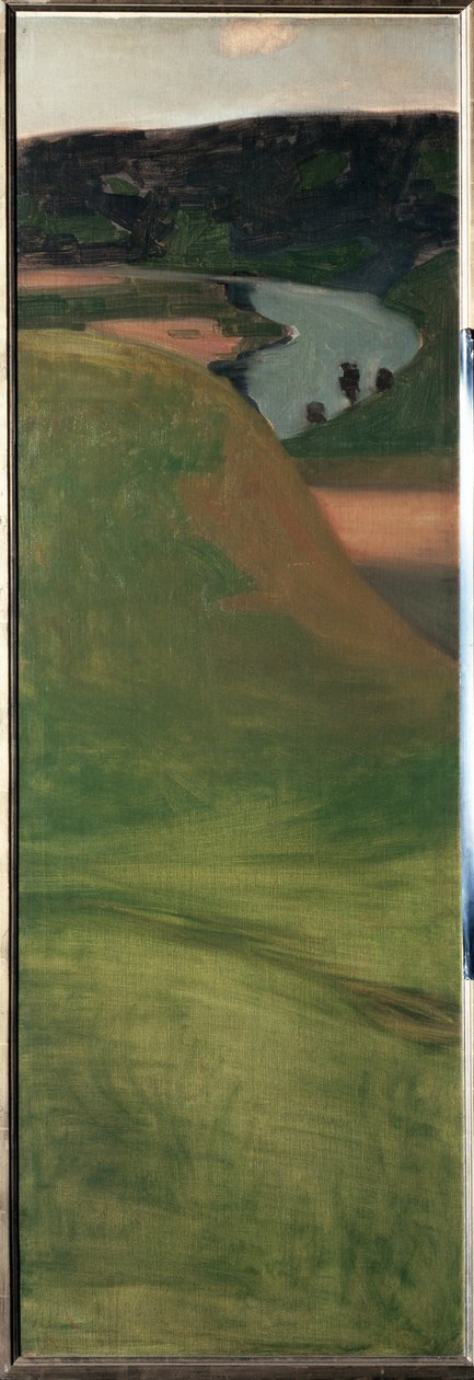 Vy över Aar-dalen, Schweiz - målning av Paul Klee
