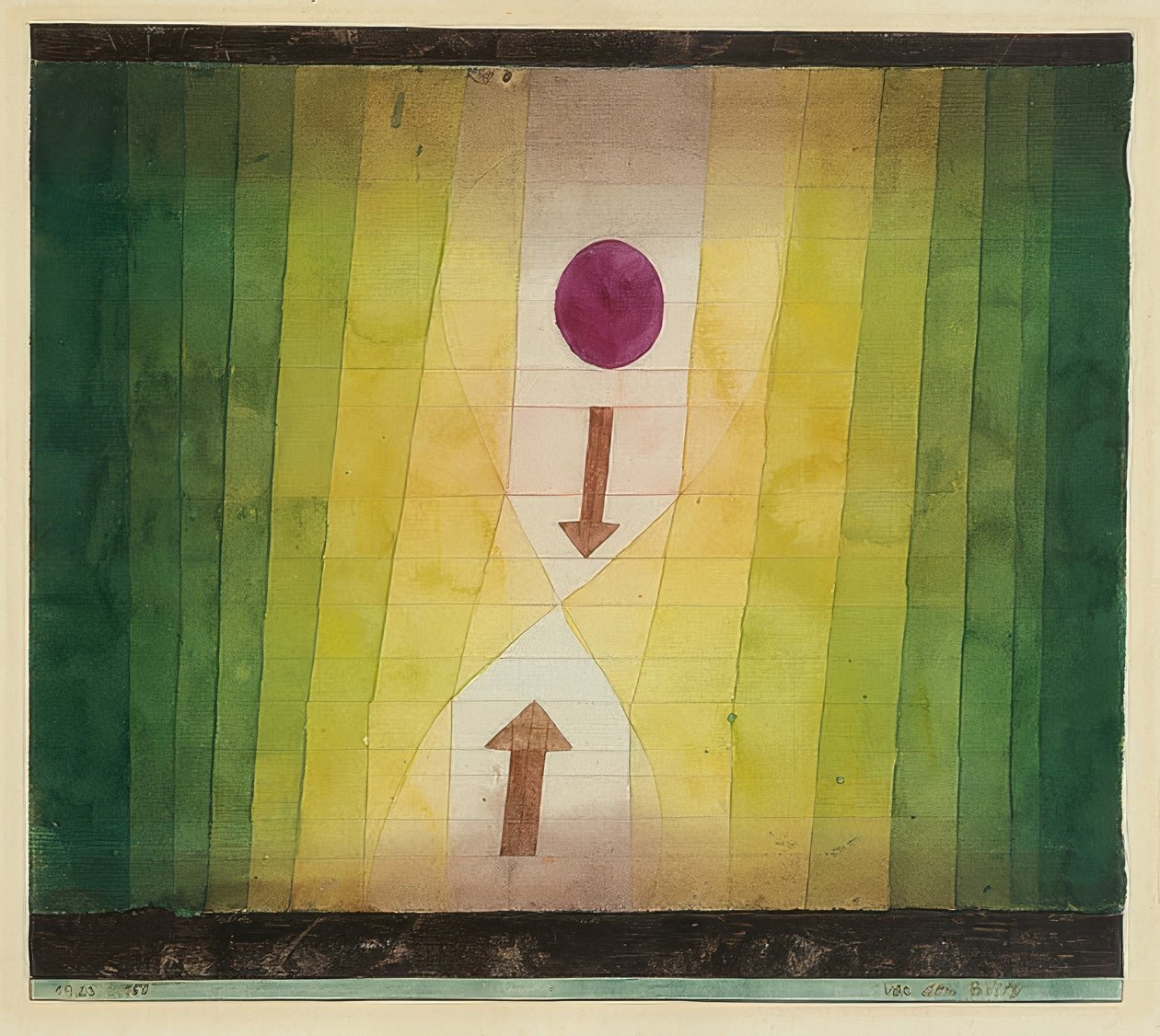 Innan blixten. 1923,150 av Paul Klee