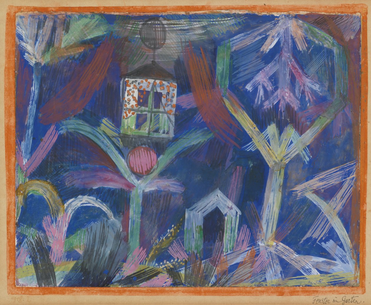 Fönster i trädgården. av Paul Klee