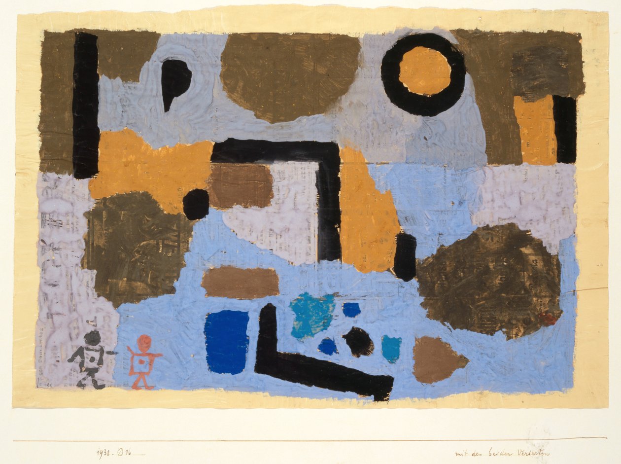 Med de två förlorade, 1938. av Paul Klee
