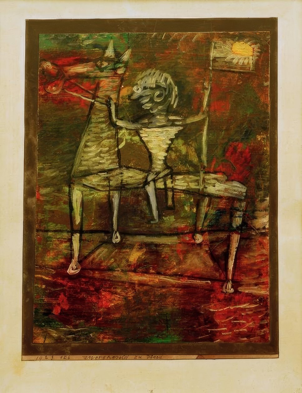 Dwarf Herald till häst av Paul Klee