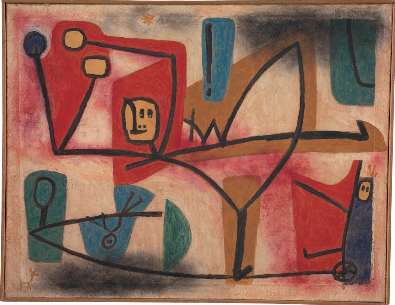 Kaxis exuberance, 1939. av Paul Klee