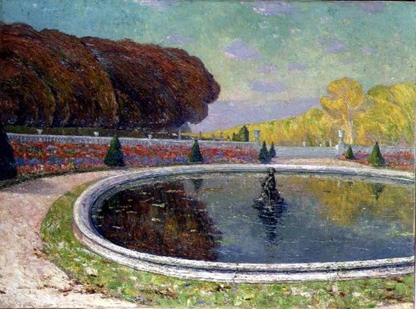 Grand Bassin (olja på duk) av Paul Leduc
