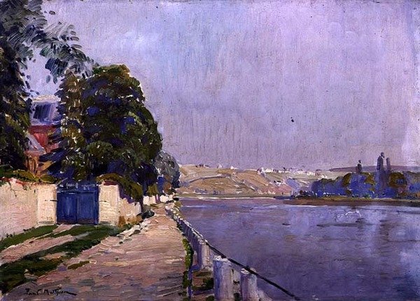 The River Bank (olja ombord) av Paul Mathieu