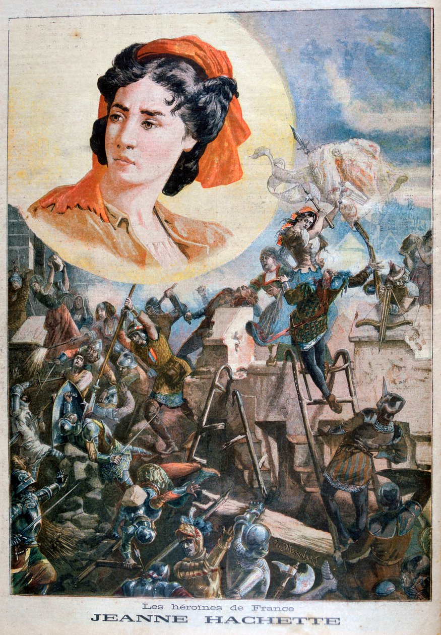 Jeanne Hachette, fransk hjältinna, 1894 av Paul Merwart